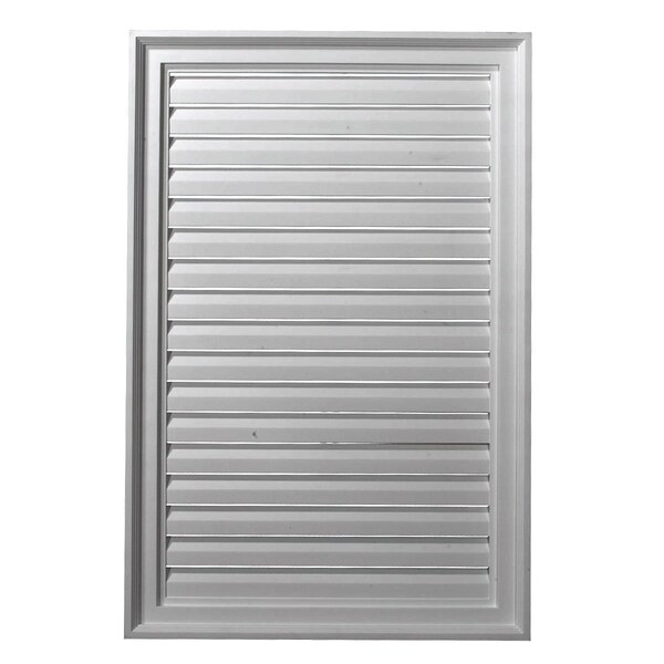 Ekena Millwork Vertical Urethane Gable Vent Louver, Functional, 24"W x 35"H GVVE24X35F - main